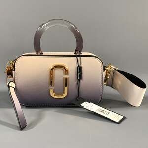 MARC JACOBS SS2020 Purple Tan Ombre Leather Cross Body Bag